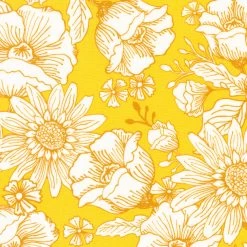 Sunflowers In My Heart By Kate Spain For Moda - Sunshine - 27320 31 - Sold By The 1/2 Yard