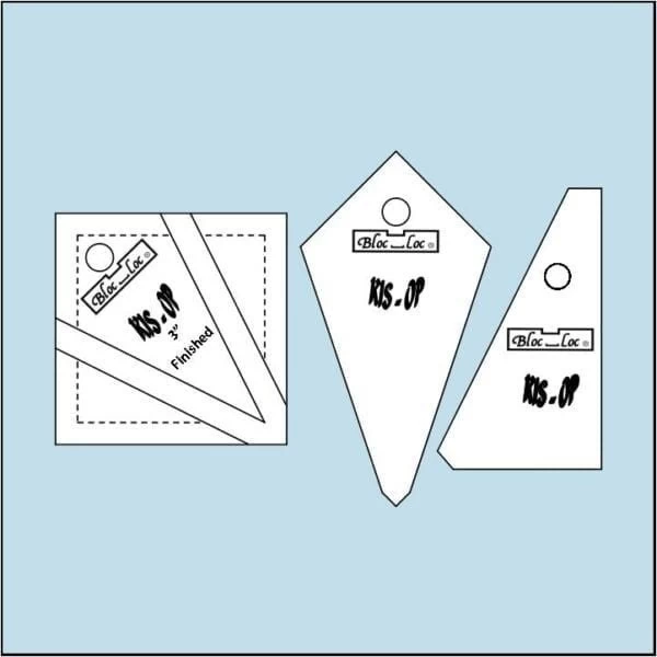 Bloc Loc 3" Finished Kite Ruler 3 Bloc Loc 3" Finished Kite Ruler