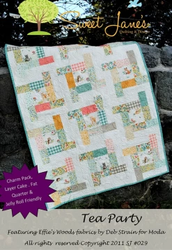 Tea Party Quilt Pattern By Sue Pfau (Printed Pattern)