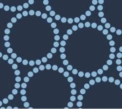 108" Pearl Bracelet Peacoat ByLizzy House For Moda Fabrics Sold 1/2 Yard Increments