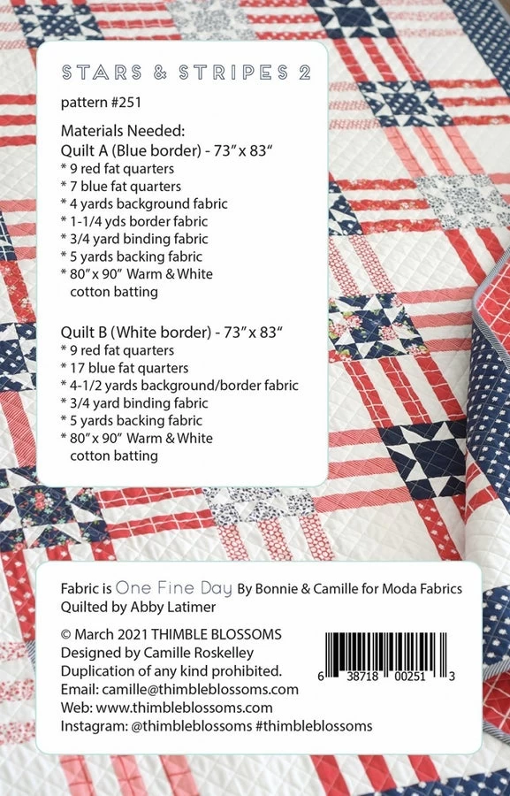 Stars & Stripes 2 Quilt Pattern 4 Stars & Stripes 2 Quilt Pattern - Image 2