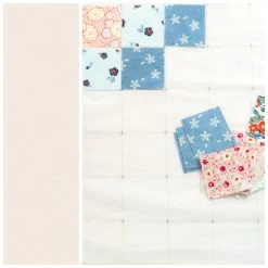 Embroidery Flower Quilt Kit Featuring Tilda Solid Basics 15 Embroidery Flower Quilt Kit Featuring Tilda Solid Basics -Bella Rose Quilts BRQDWandGrid