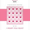 I Heart You Quilt Pattern