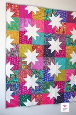 Star Pop II 2 Quilt Pattern By Quilty Love -Bella Rose Quilts IMG 5468