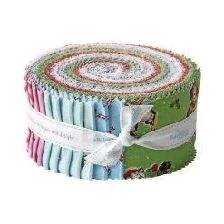 Bella Rose Quilts 20 (40 Pieces) Christmas Joys Design Roll By Lindsey Wilkes Of Riley Blake Designs