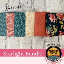 M50 Bella Rose Quilts Starlight (6) Fat Quarter Bundle #1 -Bella Rose Quilts Mystery50 5