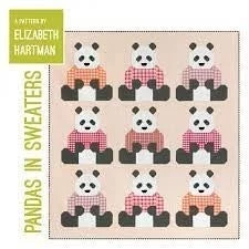 Pandas In Sweaters Quilt Pattern