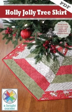 Holly Jolly Tree Skirt Quilt Pattern