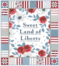 Sweet Land Quilt Kit Featuring Old Glory By Lella Boutique For Moda