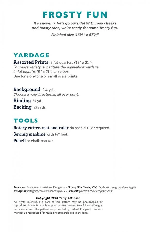 Frosty Fun Quilt Pattern 4 Frosty Fun Quilt Pattern - Image 2