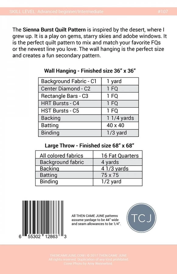 Sienna Burst Quilt Pattern 4 Sienna Burst Quilt Pattern - Image 2