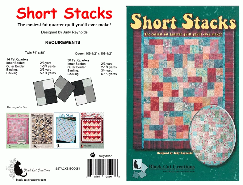Short Stacks Quilt Pattern 3 Short Stacks Quilt Pattern