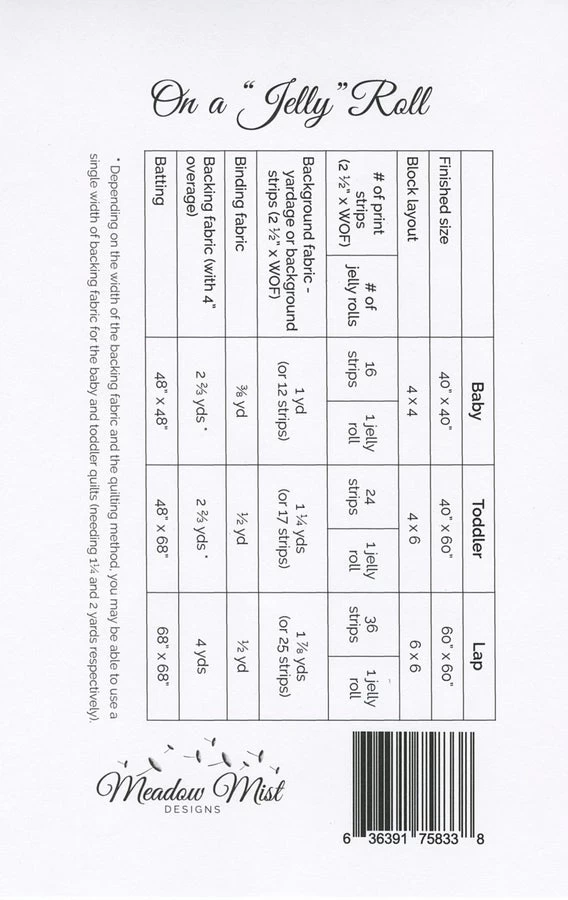 On A Jelly Roll Quilt Pattern 4 On A Jelly Roll Quilt Pattern - Image 2