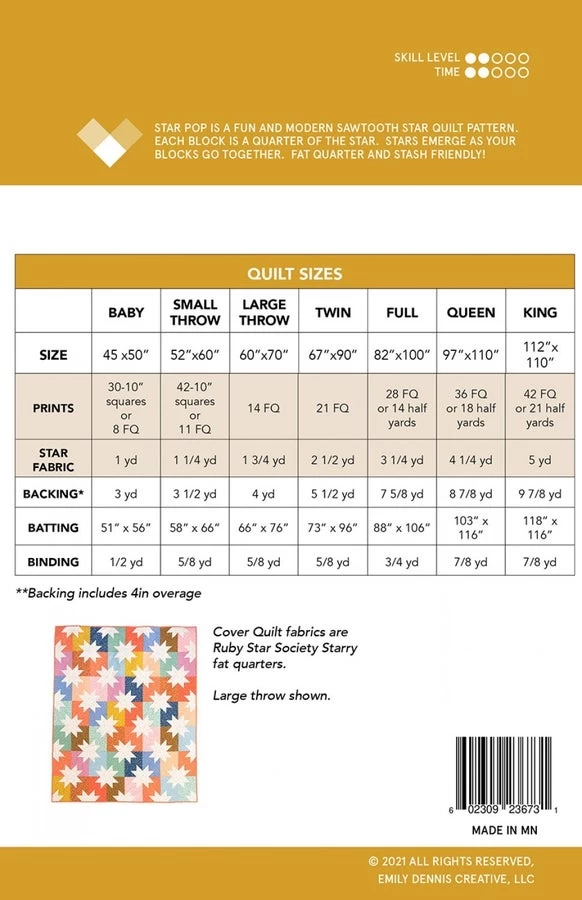 Star Pop Quilt Pattern By Quilty Love 4 Star Pop Quilt Pattern By Quilty Love - Image 2