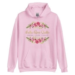 Bella Rose Quilts Signature Hoodie -Bella Rose Quilts unisex heavy blend hoodie light pink front 67e58a17e5049