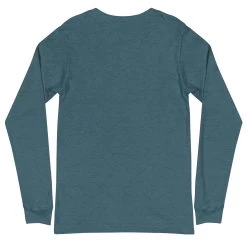 Bella Rose Quilts Signature Long Sleeve Tee -Bella Rose Quilts unisex long sleeve tee heather deep teal back 67e5895f38d1d