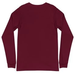Bella Rose Quilts Signature Long Sleeve Tee -Bella Rose Quilts unisex long sleeve tee maroon back 67e5895f2bb4d