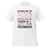 Blessed Are The Quilters T-Shirt 1 Blessed Are The Quilters T-Shirt -Bella Rose Quilts unisex staple t shirt white front 67e5844e3a7bb