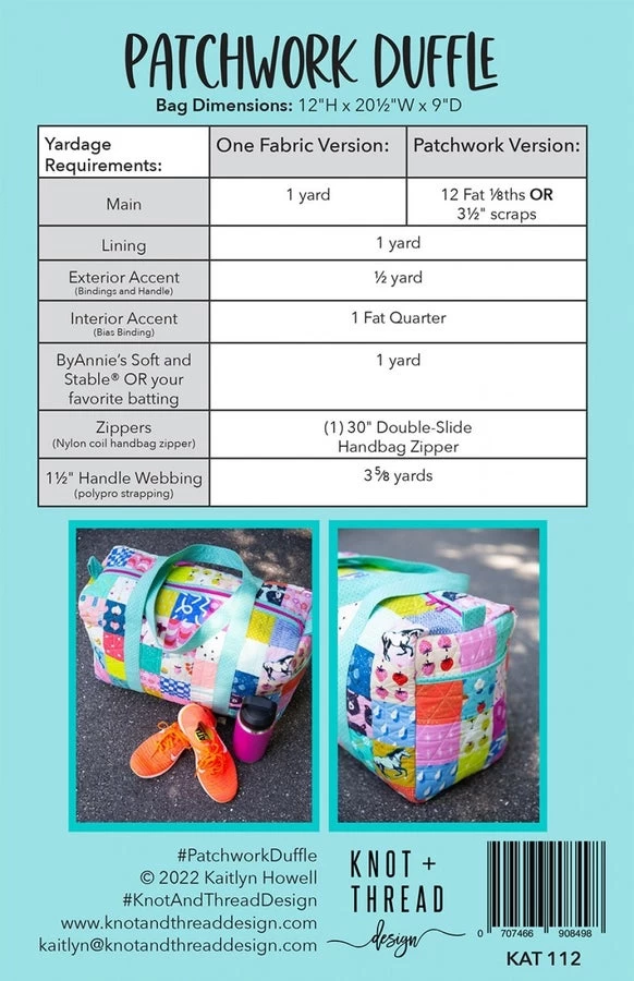 Patchwork Duffle From Knot & Thread Designs 4 Patchwork Duffle From Knot & Thread Designs - Image 2