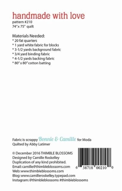 Handmade With Love Quilt Pattern 4 Handmade With Love Quilt Pattern - Image 2