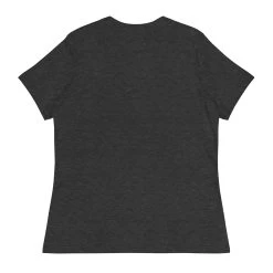 Works With Her Hands T-Shirt -Bella Rose Quilts womens relaxed t shirt dark grey heather back 67e594759839d