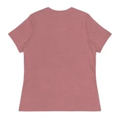 Works With Her Hands T-Shirt -Bella Rose Quilts womens relaxed t shirt heather mauve back 67e59475999bb